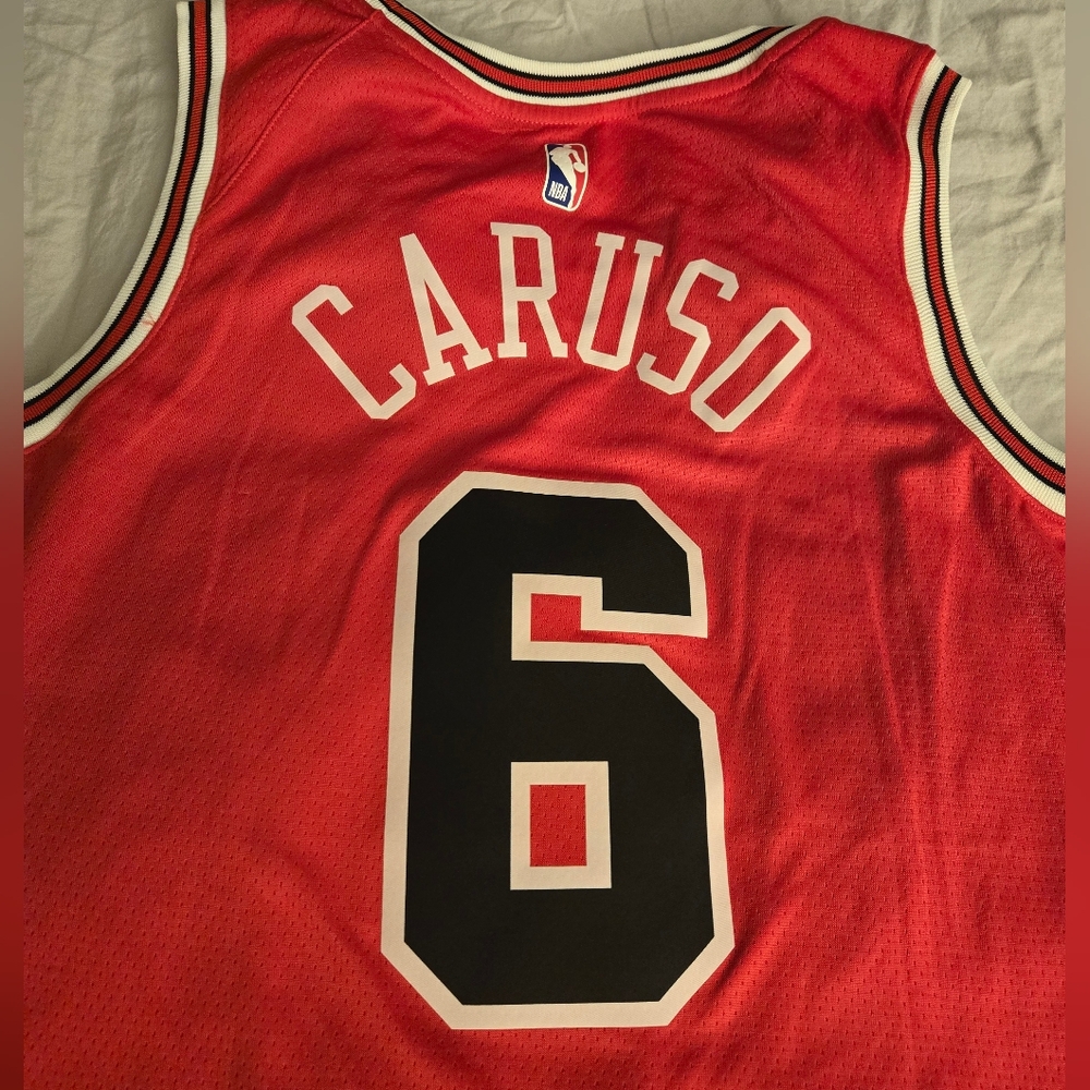 Nike Alex Caruso Bulls NBA Jersey with Black and White Trim